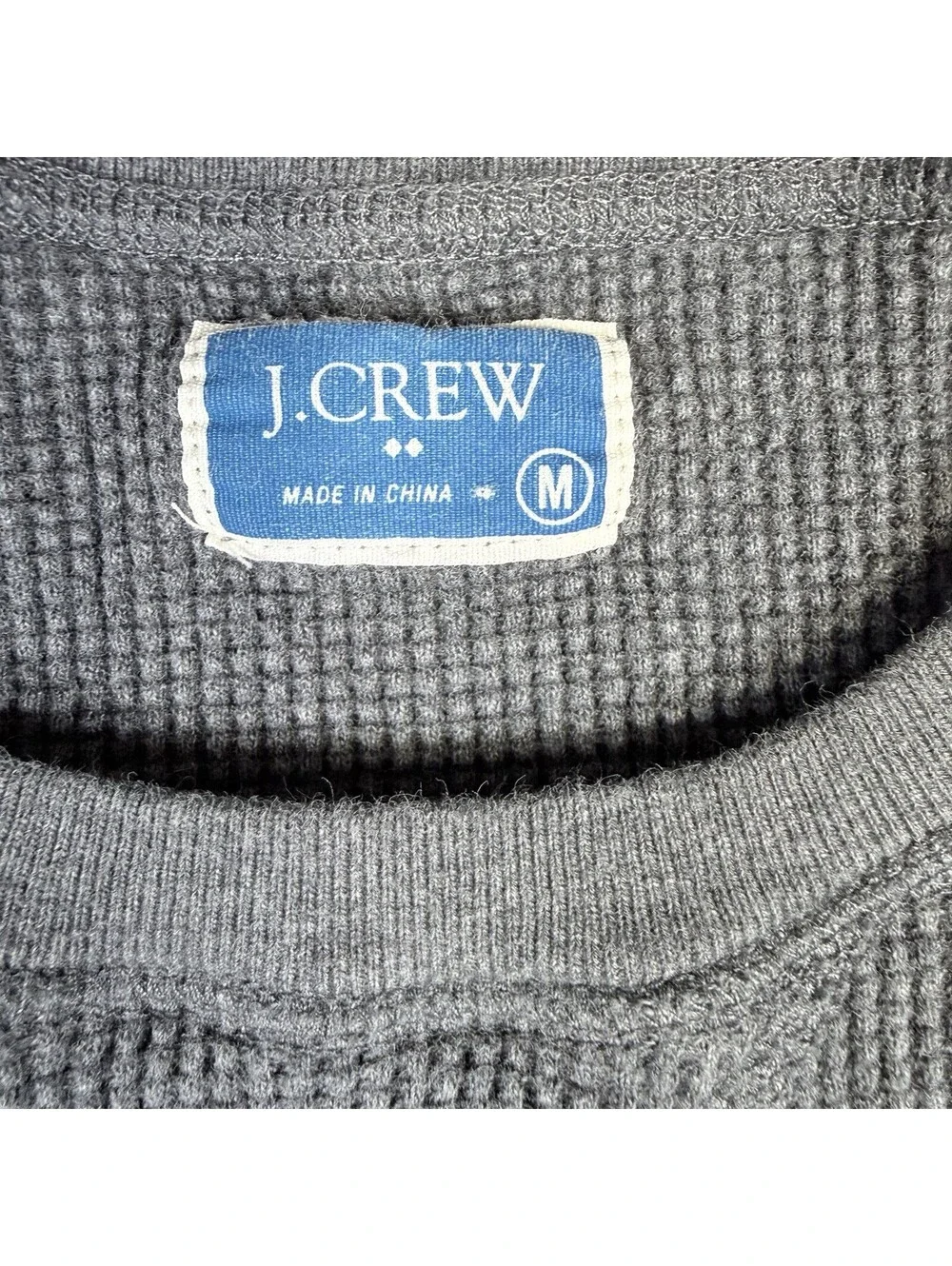 J.Crew Garment-dyed French Terry Crewneck Sweatshirt Dark Gray Men's Medium